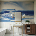 Ocean Blue Pt.1 Mural Wallpaper - room preview 05