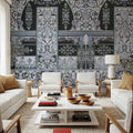 German Renaissance, Periwinkle Mural Wallpaper - room preview 05