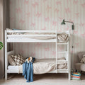 Coquette Stripes Pink Mural Wallpaper - room preview 05