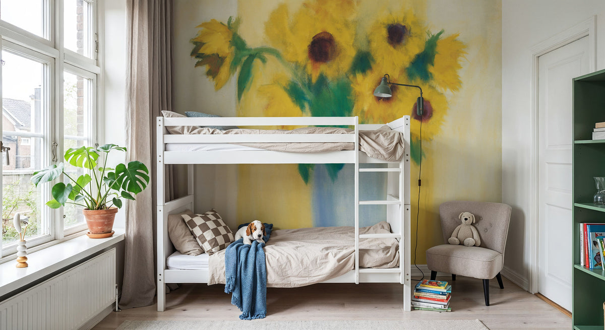Sunflowers Mural Wallpaper - room preview 05