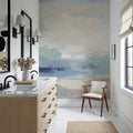 Cloudy Water Mural Wallpaper - room preview 05