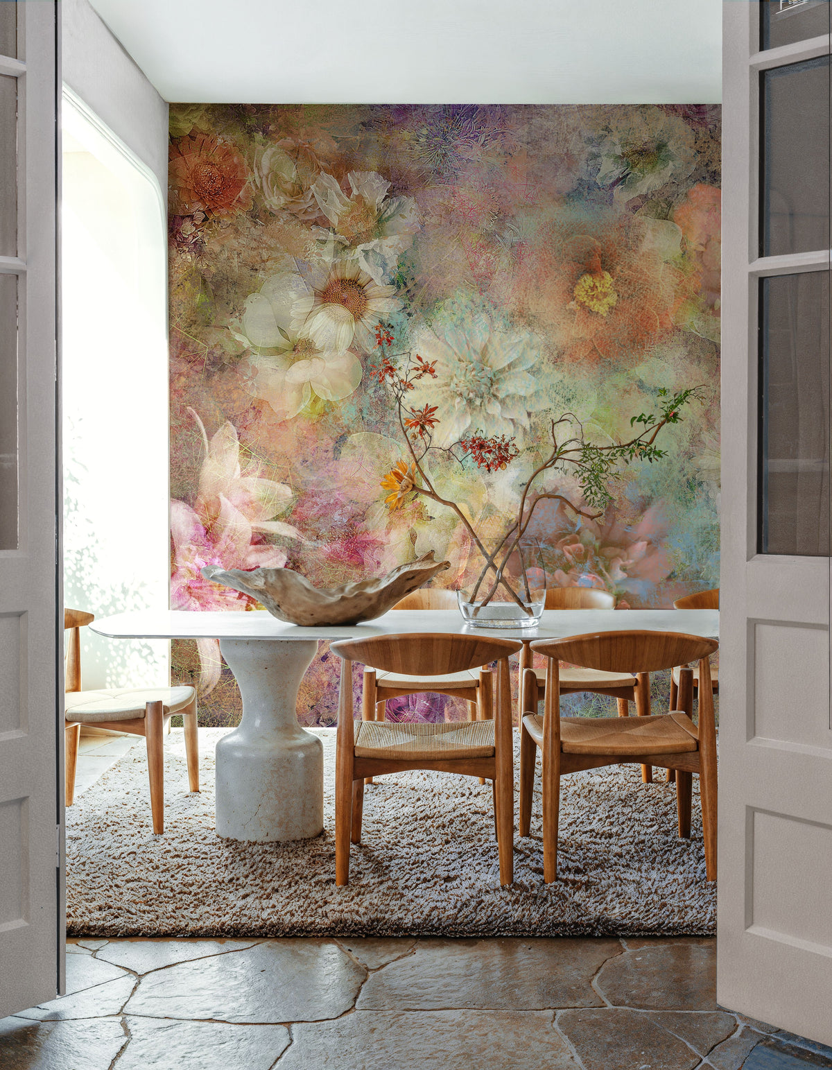 Floral Reverie Mural Wallpaper - room preview 05
