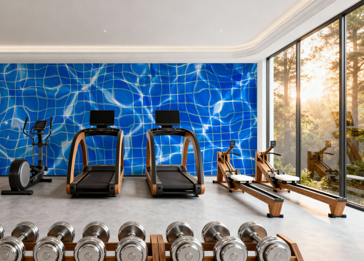 Pool Tiles Mural Wallpaper - room preview 05