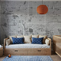 Spring Valley Grey Mural Wallpaper - room preview 05