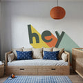 Hey Rainbow Mural Wallpaper - room preview 05