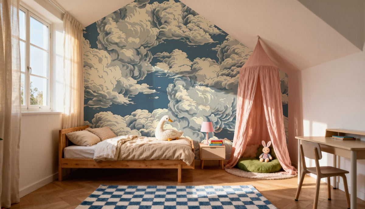 Daydreamer Clouds Mural Wallpaper - room preview 05