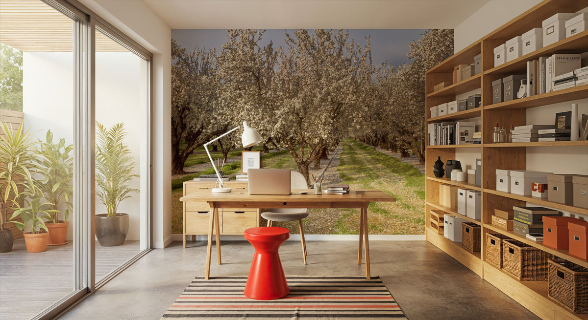 Blooming Almond Grove Mural Wallpaper - room preview 05