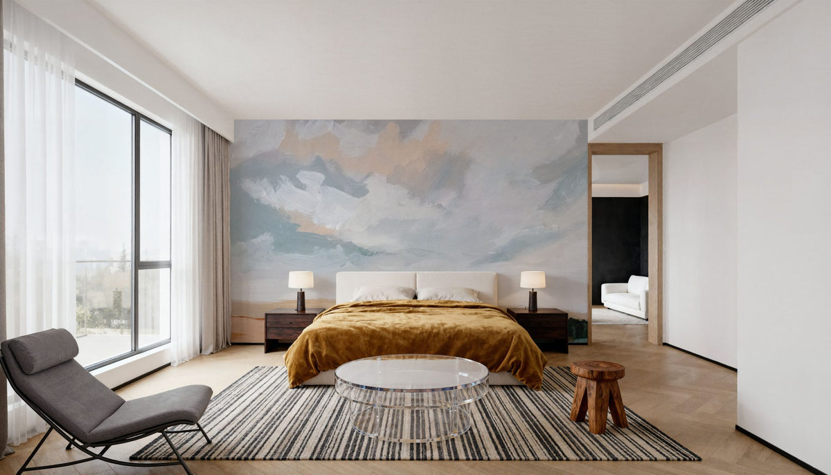 Treeline Horizon Mural Wallpaper - room preview 05