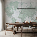 World Map Cities - Uzuri Mural Wallpaper - room preview 05