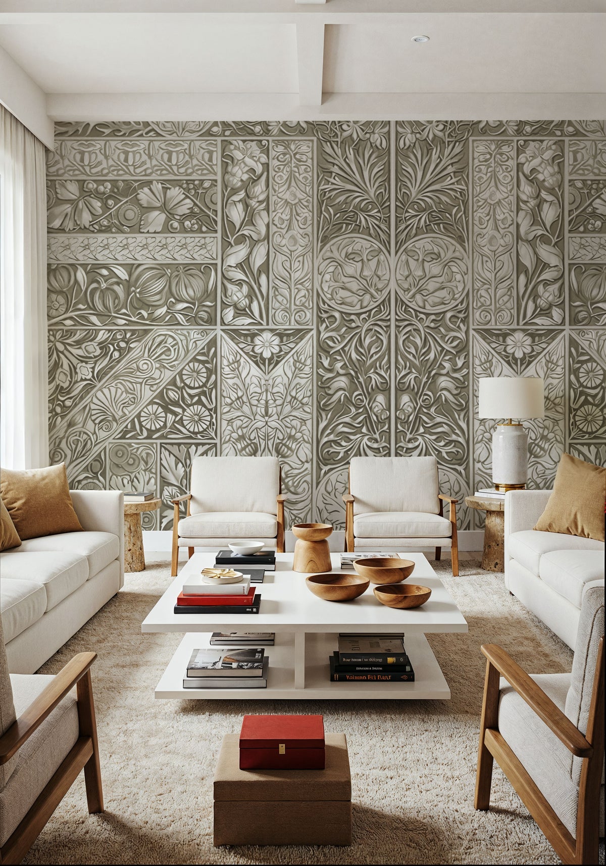 Flower Collection, Thyme Mural Wallpaper - room preview 05