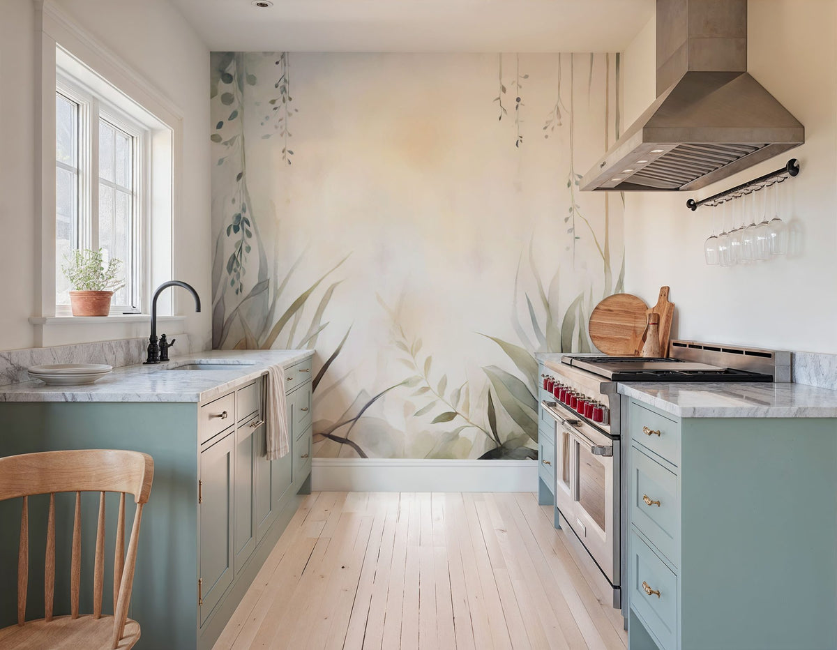 Transparent Garden Fall Mural Wallpaper - room preview 05