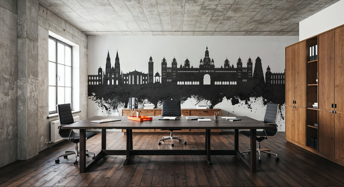 Mysuru Skyline India Mural Wallpaper - room preview 05