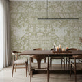 Flowers and Berries Fresh Mural Wallpaper - room preview 05