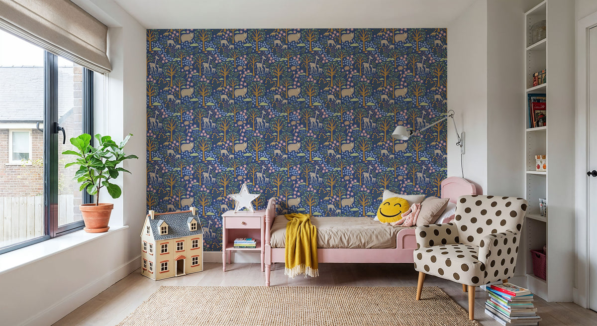 Forest Surprise, Blueberry Mural Wallpaper - room preview 05