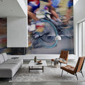 Cycling Velocity Mural Wallpaper - room preview 05