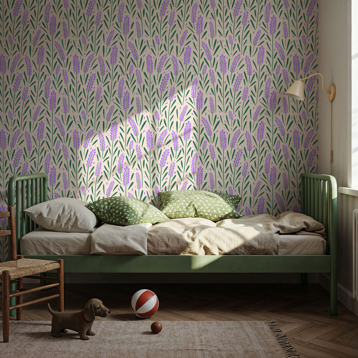 Lavender Field Mural Wallpaper - room preview 05