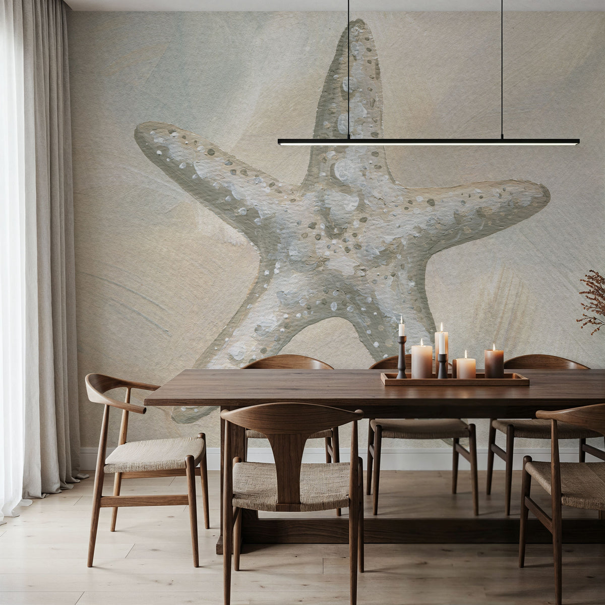 Starfish I Mural Wallpaper - room preview 05