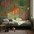 Harvest Whimsy III Mural Wallpaper - room preview 05