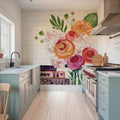 Books and Blooms II Mural Wallpaper - room preview 05