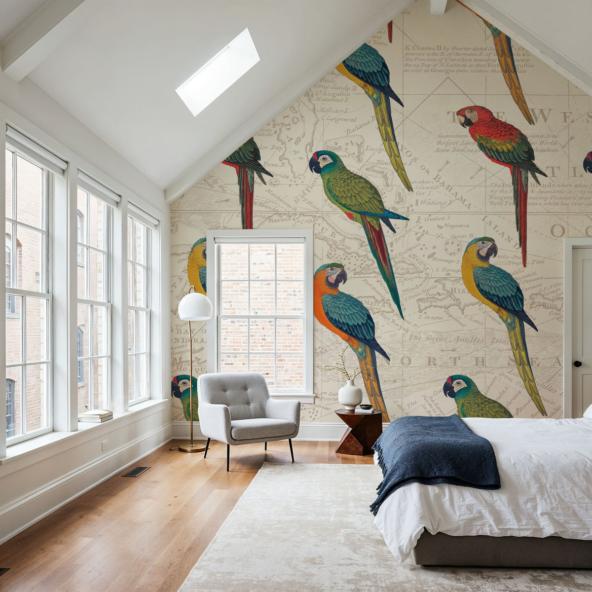Parrot Paradise II Mural Wallpaper - room preview 05