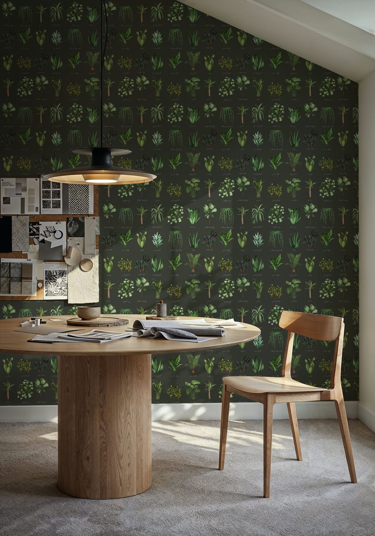 House Plant Green Mural Wallpaper - room preview 05
