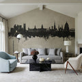 Lancaster England Skyline Concrete Mural Wallpaper - room preview 05