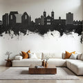 St John's Canada Skyline Black & White Mural Wallpaper - room preview 05