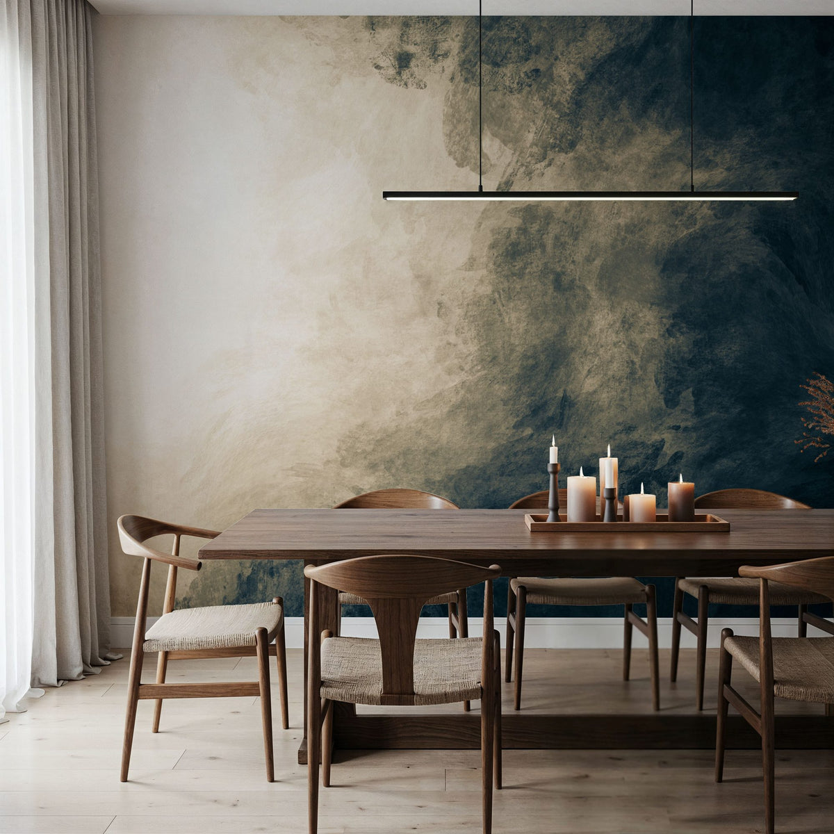 Dark Cloud Mural Wallpaper - room preview 05