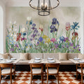 Iris Field Brown Mural Wallpaper - room preview 05