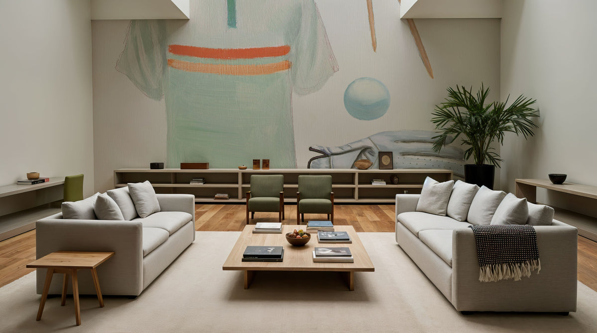 The Fairway IV Mural Wallpaper - Light Tone - room preview 05