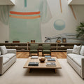 The Fairway IV Mural Wallpaper - Light Tone - room preview 05