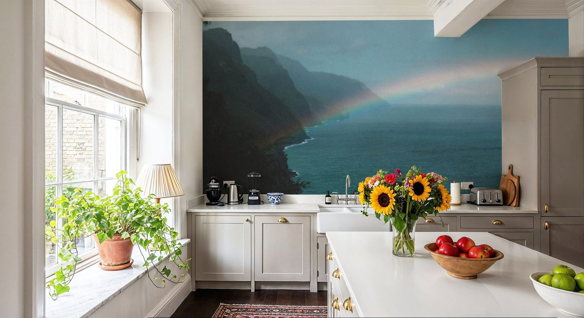 Double Rainbow Mural Wallpaper - room preview 05