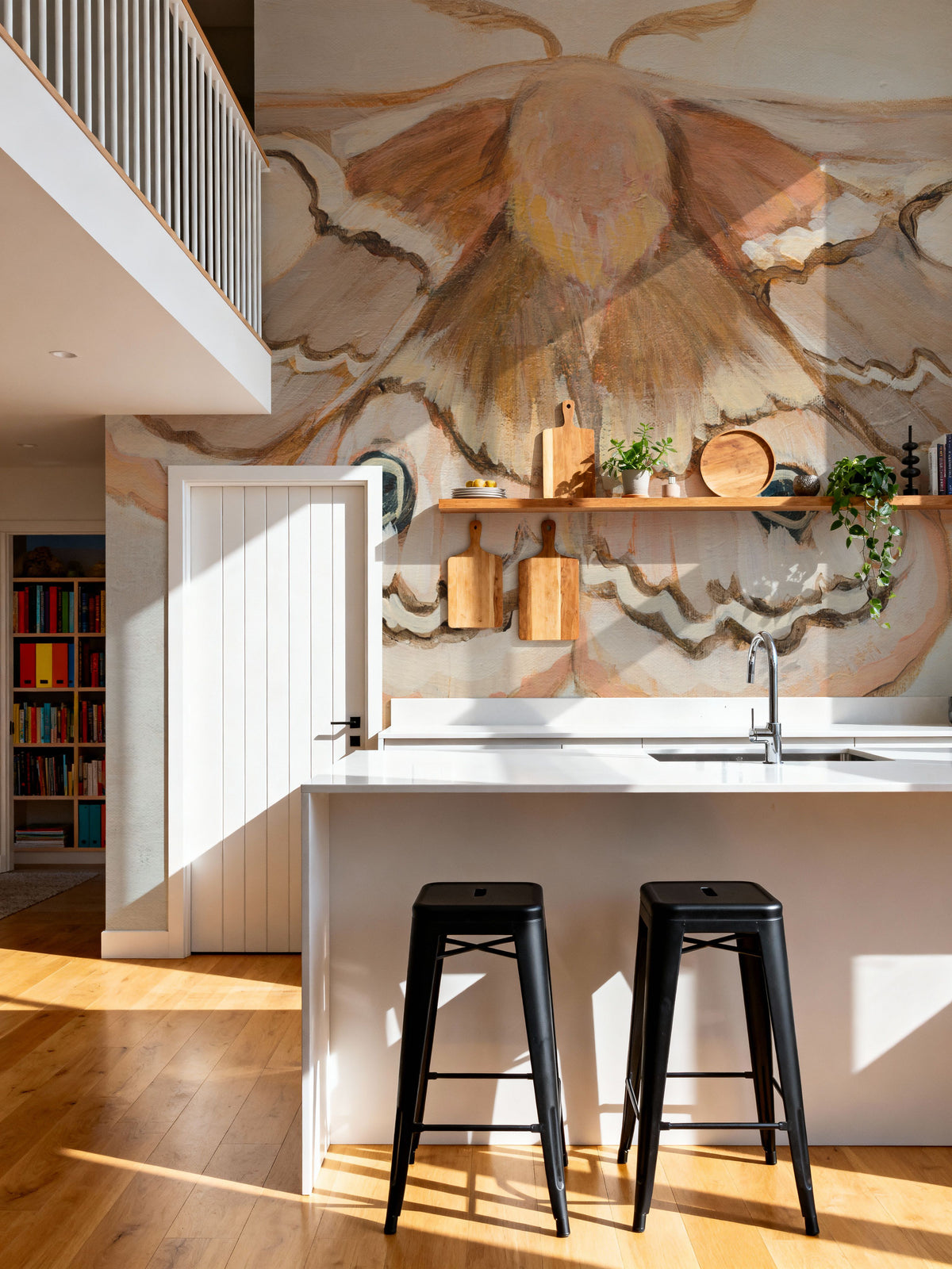 Forest Moth II Mural Wallpaper - room preview 05