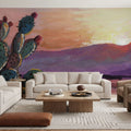 Cacti Sunset Mural Wallpaper - room preview 05