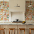 Harvest Paisley Mini White Mural Wallpaper - room preview 05