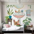Urban Jungle Bath III Pet Mural Wallpaper - room preview 05