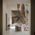 Gilded Leaf Collage II Mural Wallpaper - Warm Tone - room preview 05