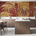 Flowers on Spice Mural Wallpaper - room preview 05
