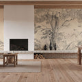 Tree Sketch Mural Wallpaper - room preview 05