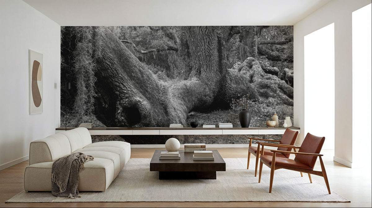Ancient Whispers Oak Mural Wallpaper - room preview 05