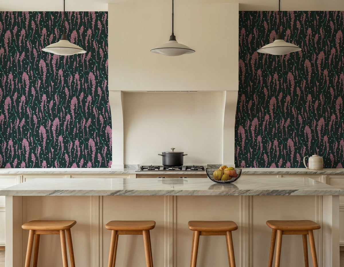 Purple Chain Tree Mural Wallpaper - room preview 05