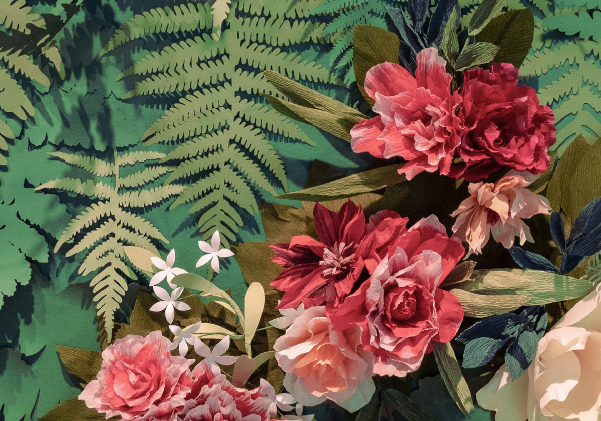 Unfading Flowers Mural Wallpaper - room preview 05