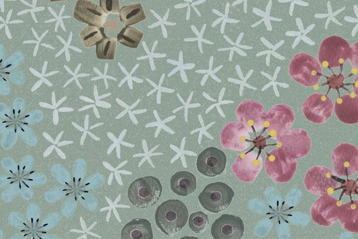 Perennials, Evening Mural Wallpaper - room preview 05