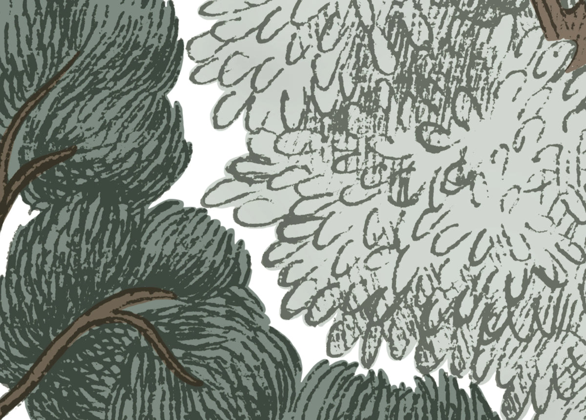 Scandinavian Bellewood, Frost Mural Wallpaper - room preview 05