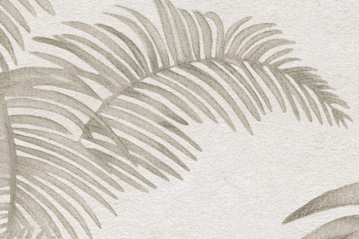 Jungle Horizon, Beige Mural Wallpaper - room preview 05