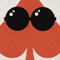 Poker Face, Red Mural Wallpaper - room preview 05