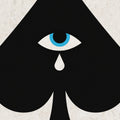 Poker Face, Black Mural Wallpaper - room preview 05
