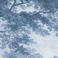 The Green Forest, Vintage Blue Mural Wallpaper - room preview 05