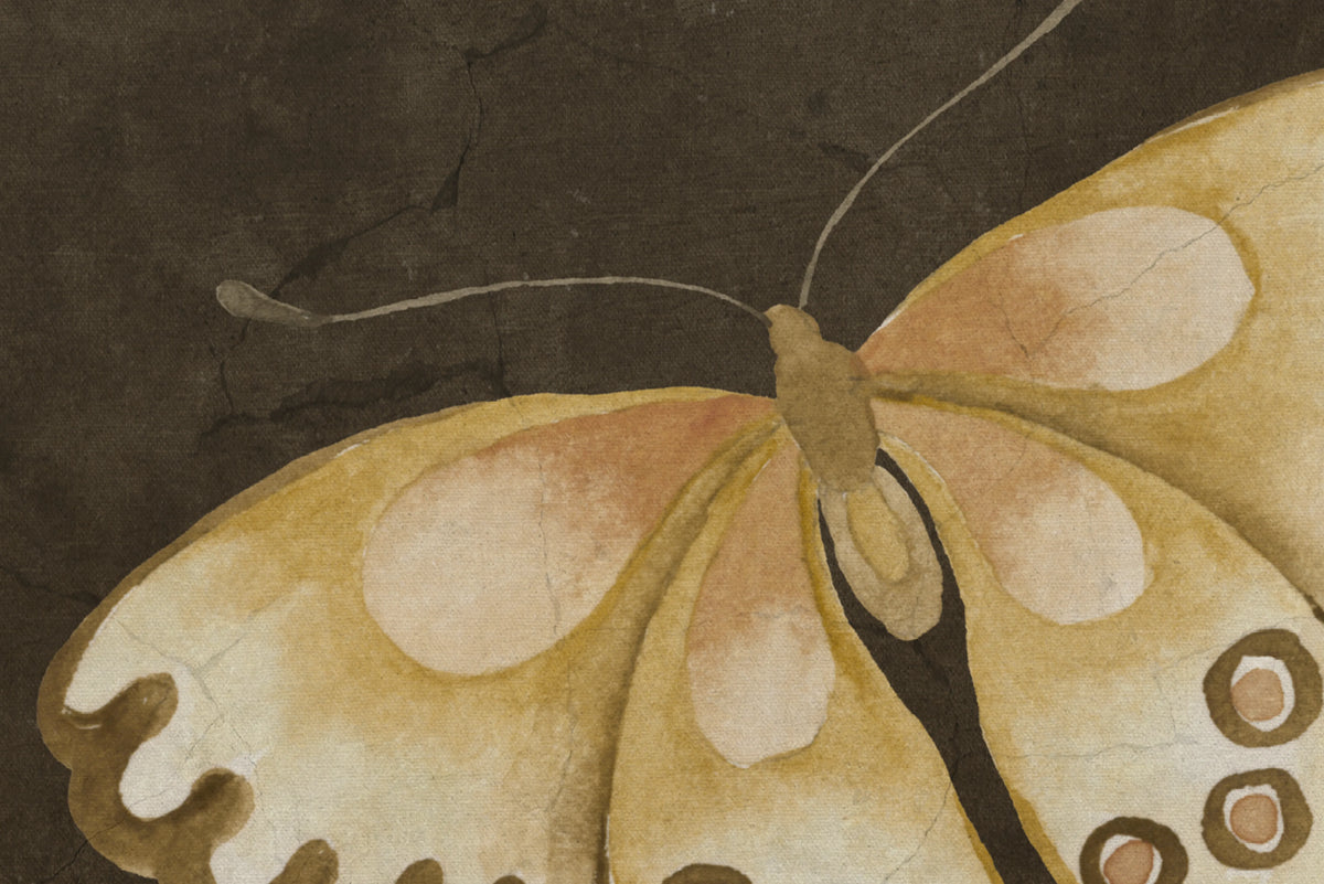 Where Cranes Dream, Black Mural Wallpaper - room preview 05