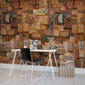 Vintage Books, Cover Mural Wallpaper - room preview 05